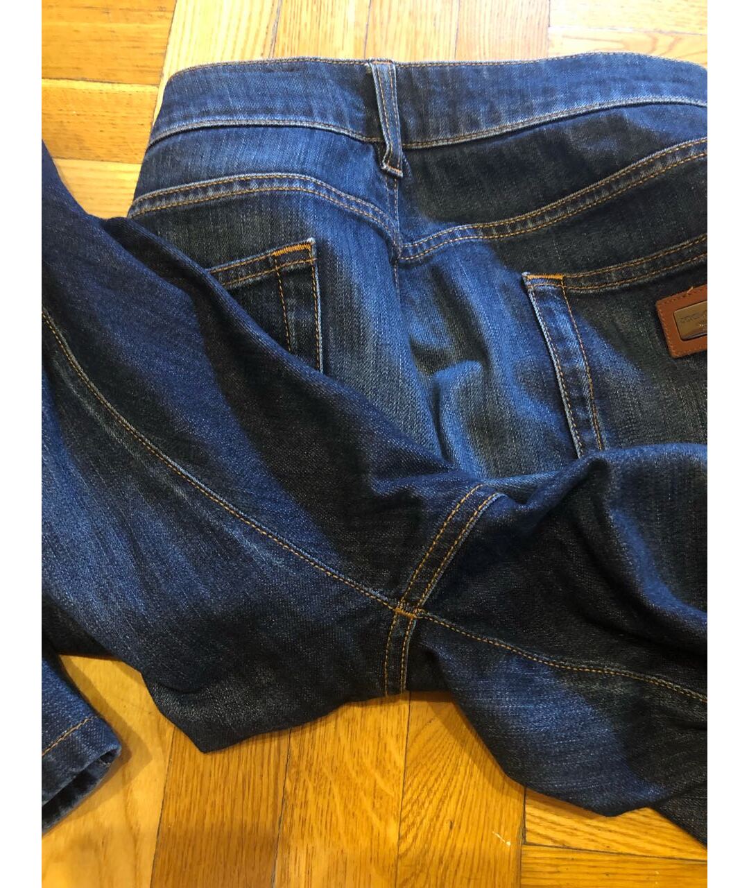 DOLCE&GABBANA Темно-синие хлопко-эластановые джинсы скинни, фото 3