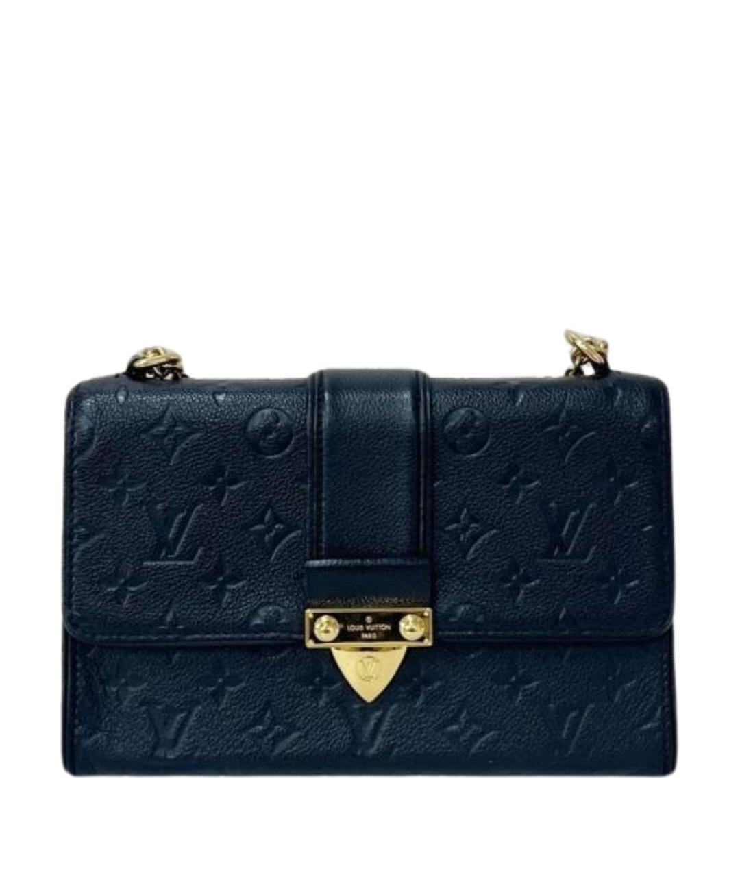 LOUIS VUITTON Черная кожаная сумка через плечо, фото 1