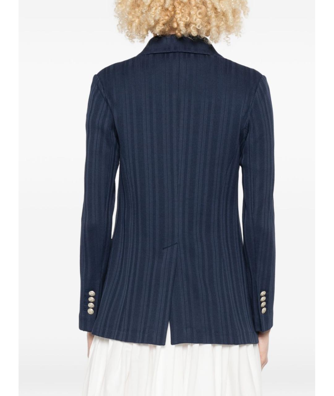 CIRCOLO 1901 Синий хлопковый жакет/пиджак, фото 2