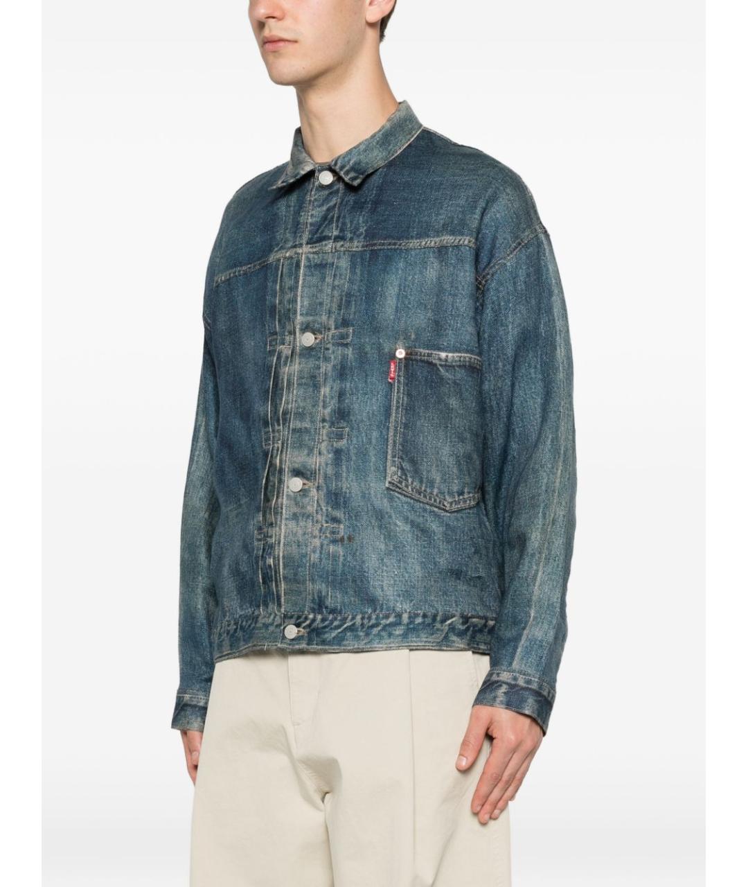 JUNYA WATANABE Синяя льняная куртка, фото 5