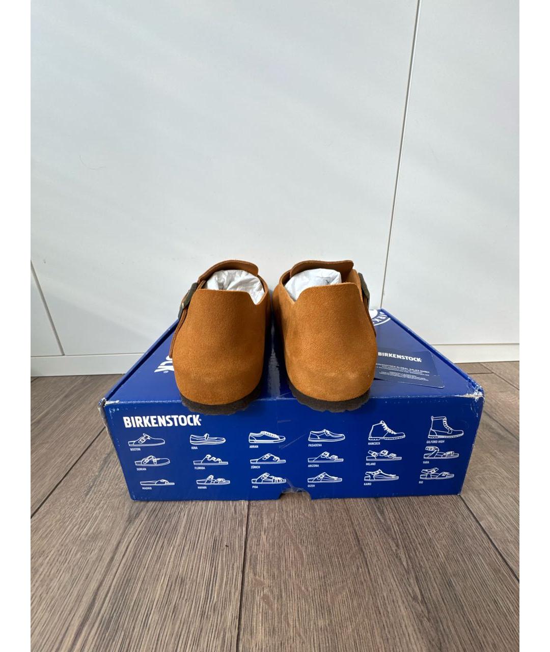 BIRKENSTOCK Коричневые замшевые мюли, фото 4