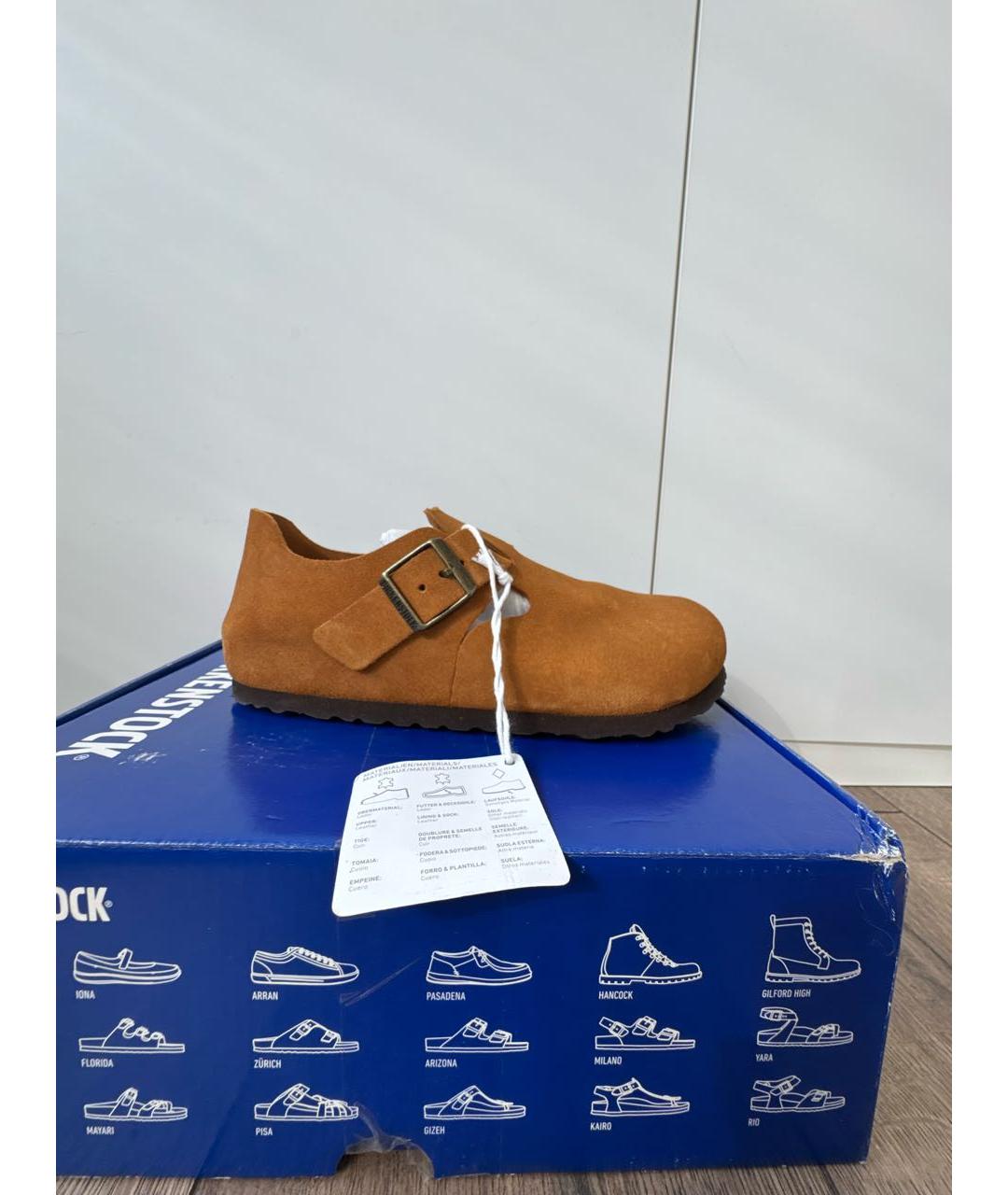 BIRKENSTOCK Коричневые замшевые мюли, фото 5