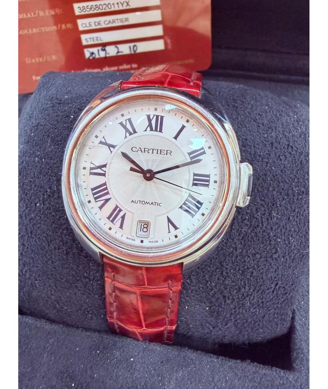 CARTIER Серебряные часы, фото 4