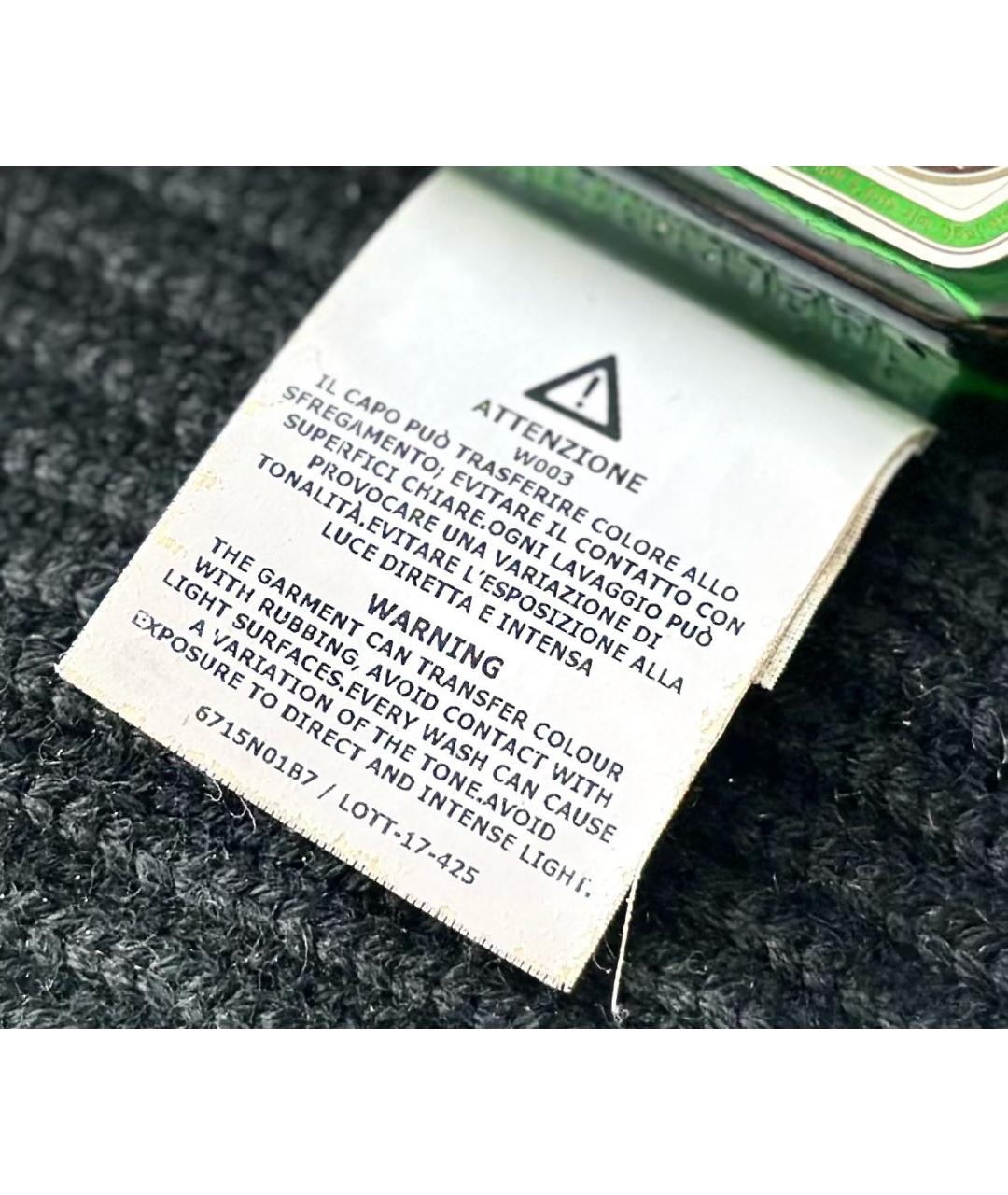 STONE ISLAND Серая шерстяная шапка, фото 6