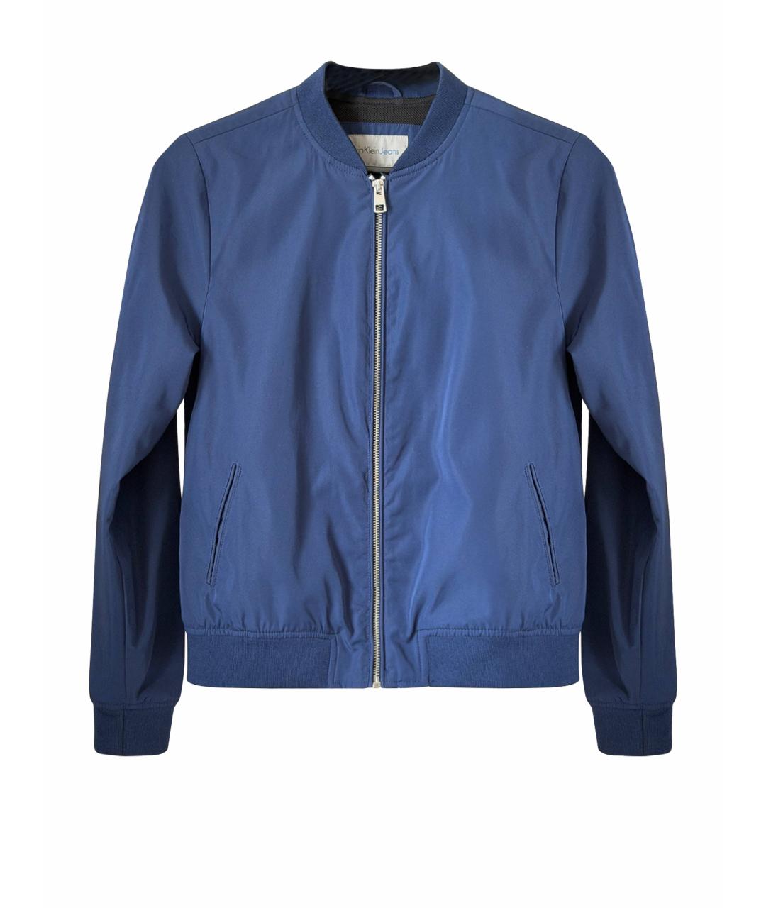 CALVIN KLEIN Синяя полиэстеровая куртка, фото 1