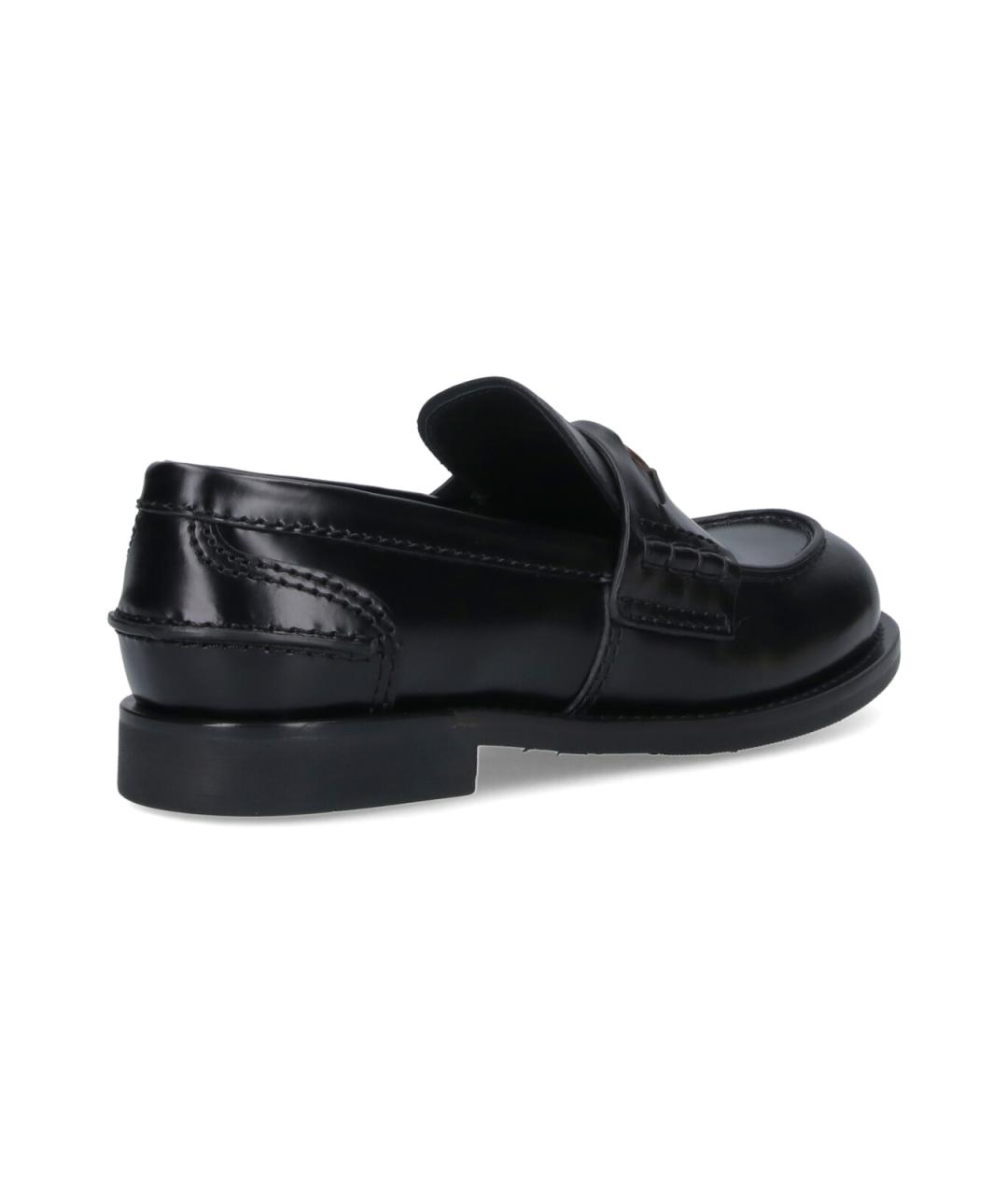 MIU MIU Черные кожаные лоферы, фото 4