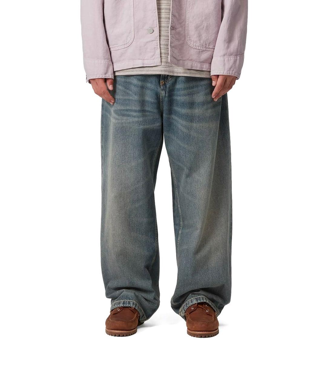 CARHARTT WIP Синие хлопковые прямые джинсы, фото 8