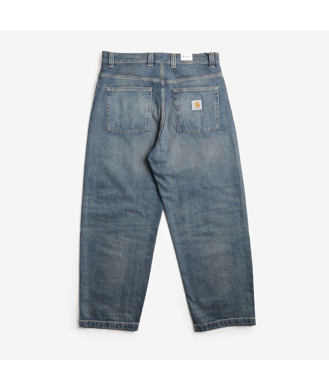 CARHARTT WIP Синие хлопковые прямые джинсы, фото 2