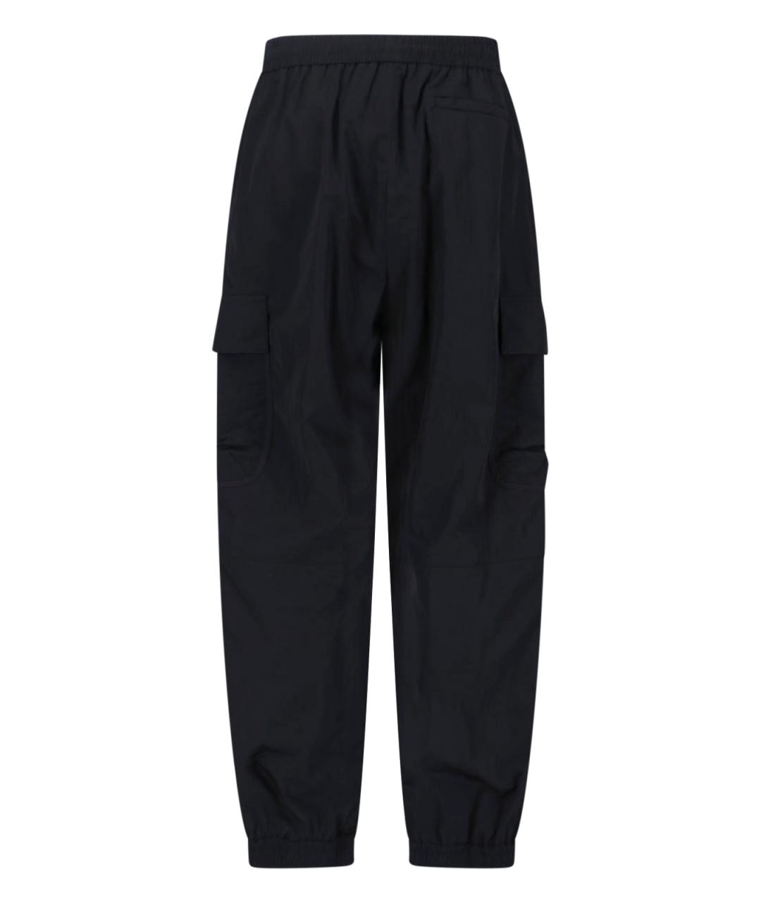 FENDI Черные полиамидовые повседневные брюки, фото 2