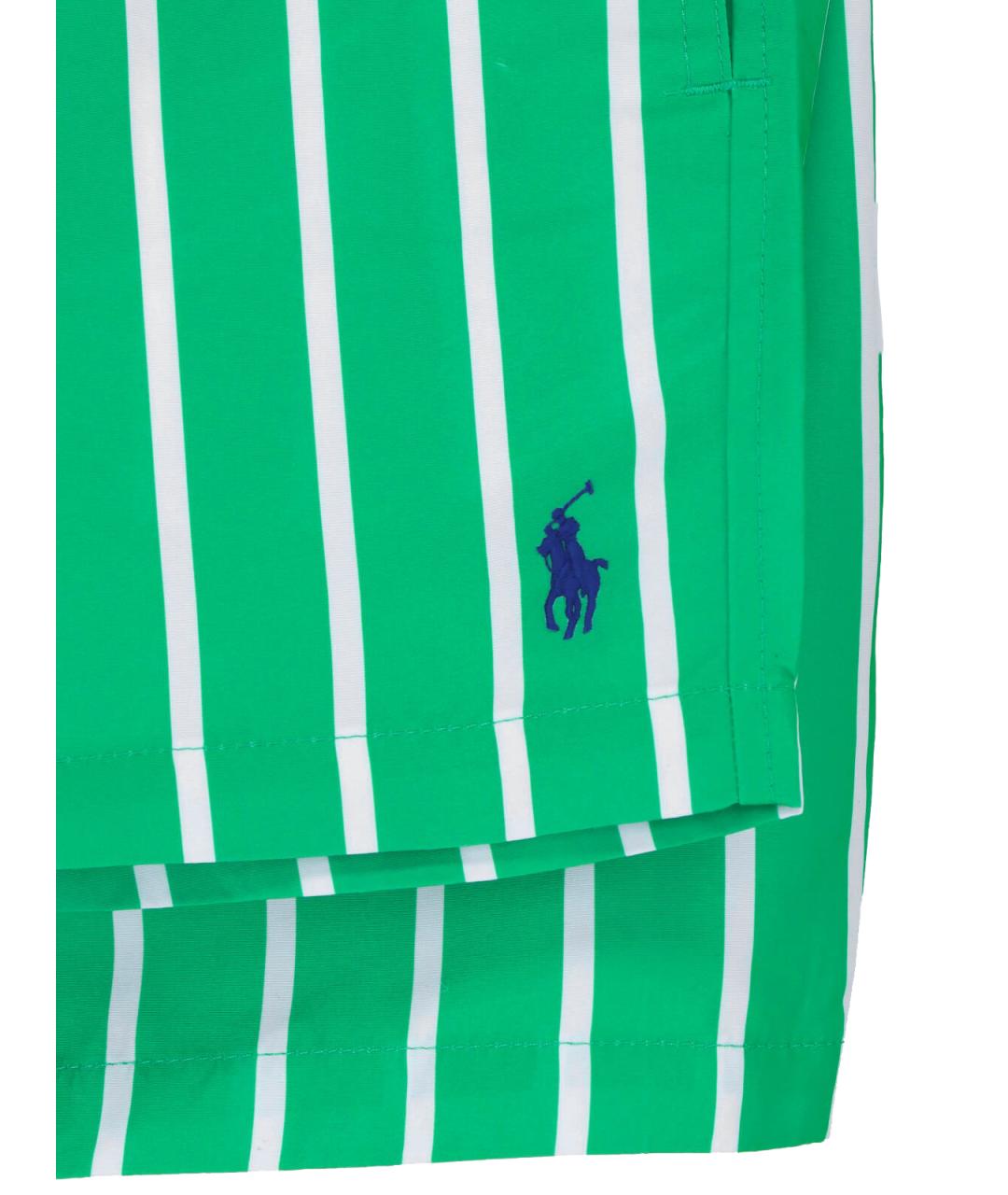 POLO RALPH LAUREN Зеленые полиэстеровые плавки, фото 3