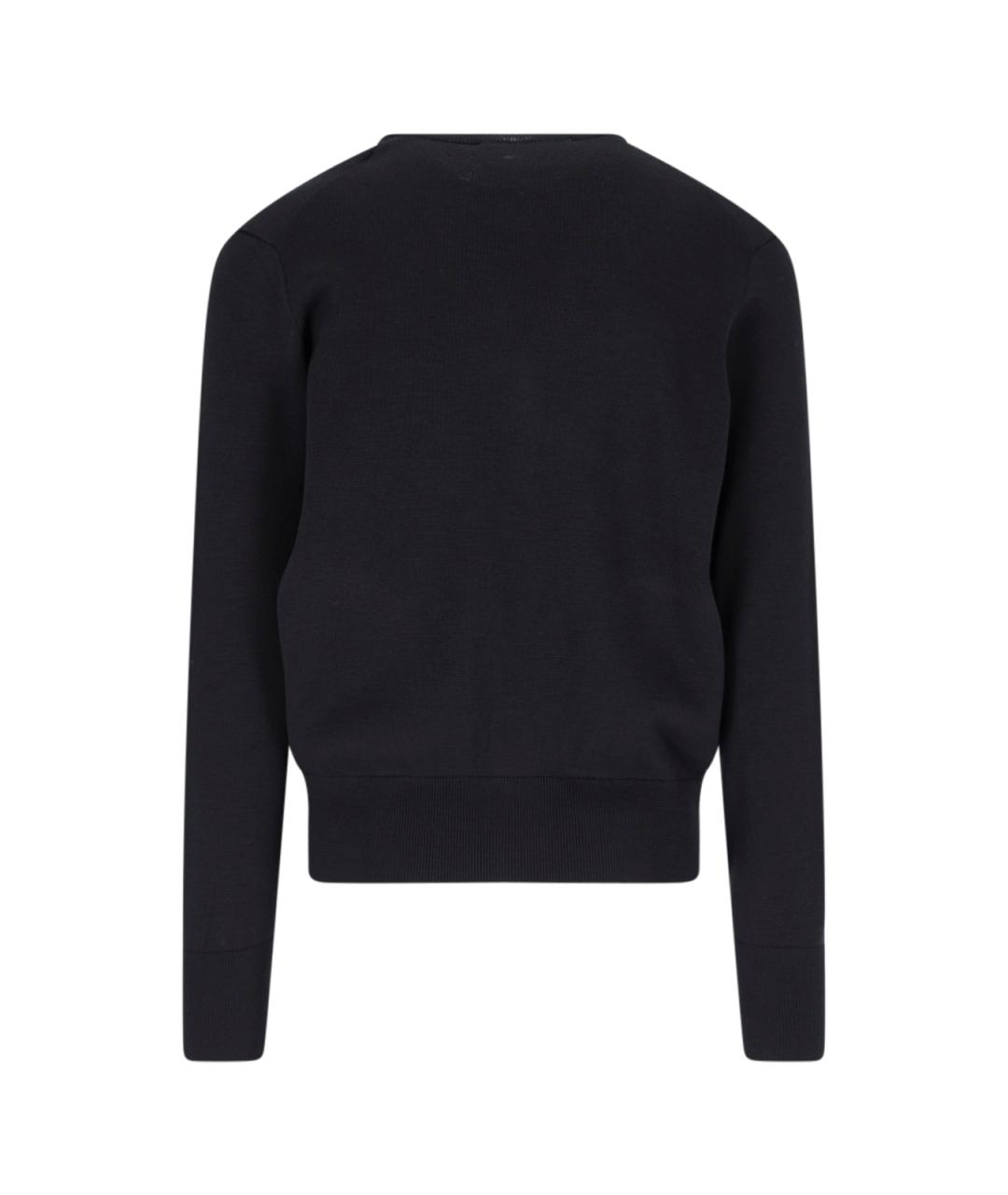 Ami Paris Черный шерстяной кардиган, фото 2