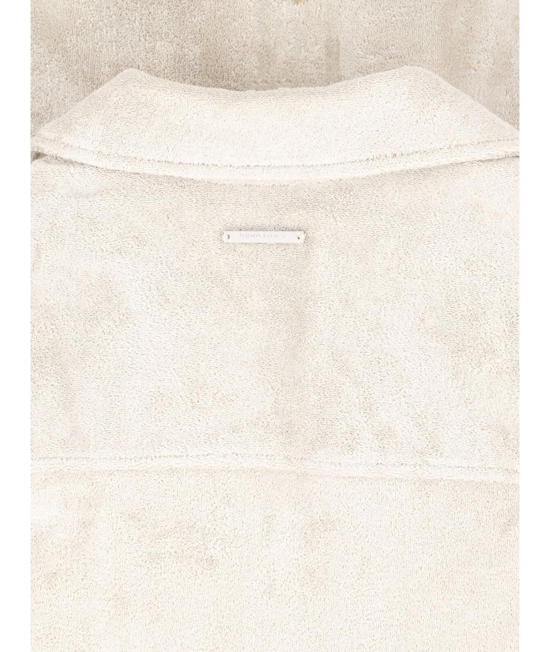 MAISON KITSUNE Бежевая хлопковая кэжуал рубашка, фото 3