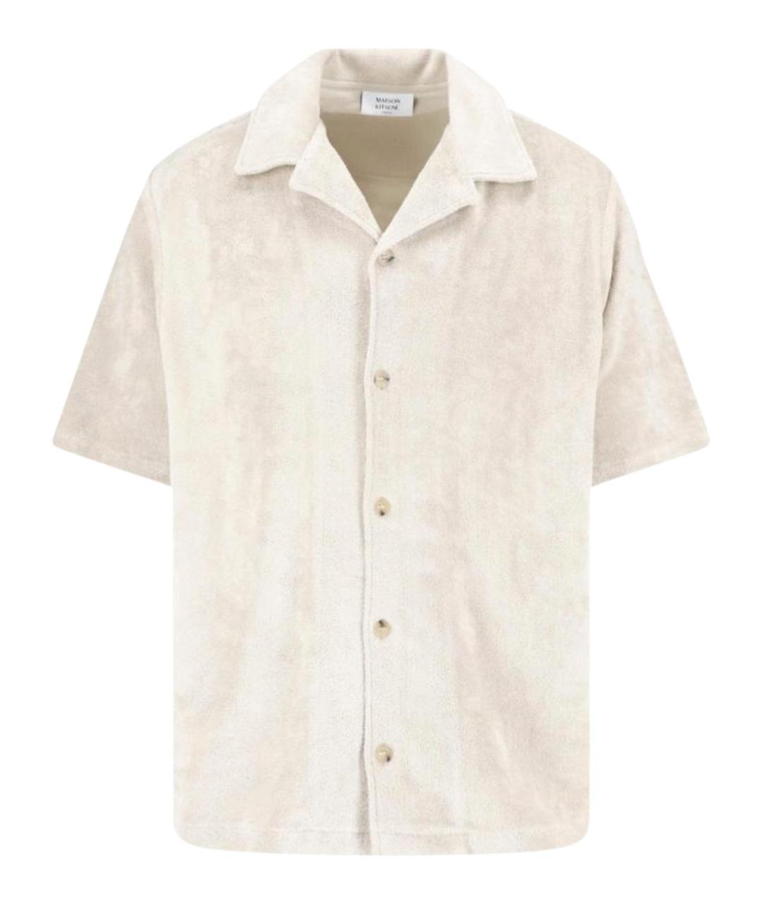 MAISON KITSUNE Бежевая хлопковая кэжуал рубашка, фото 1