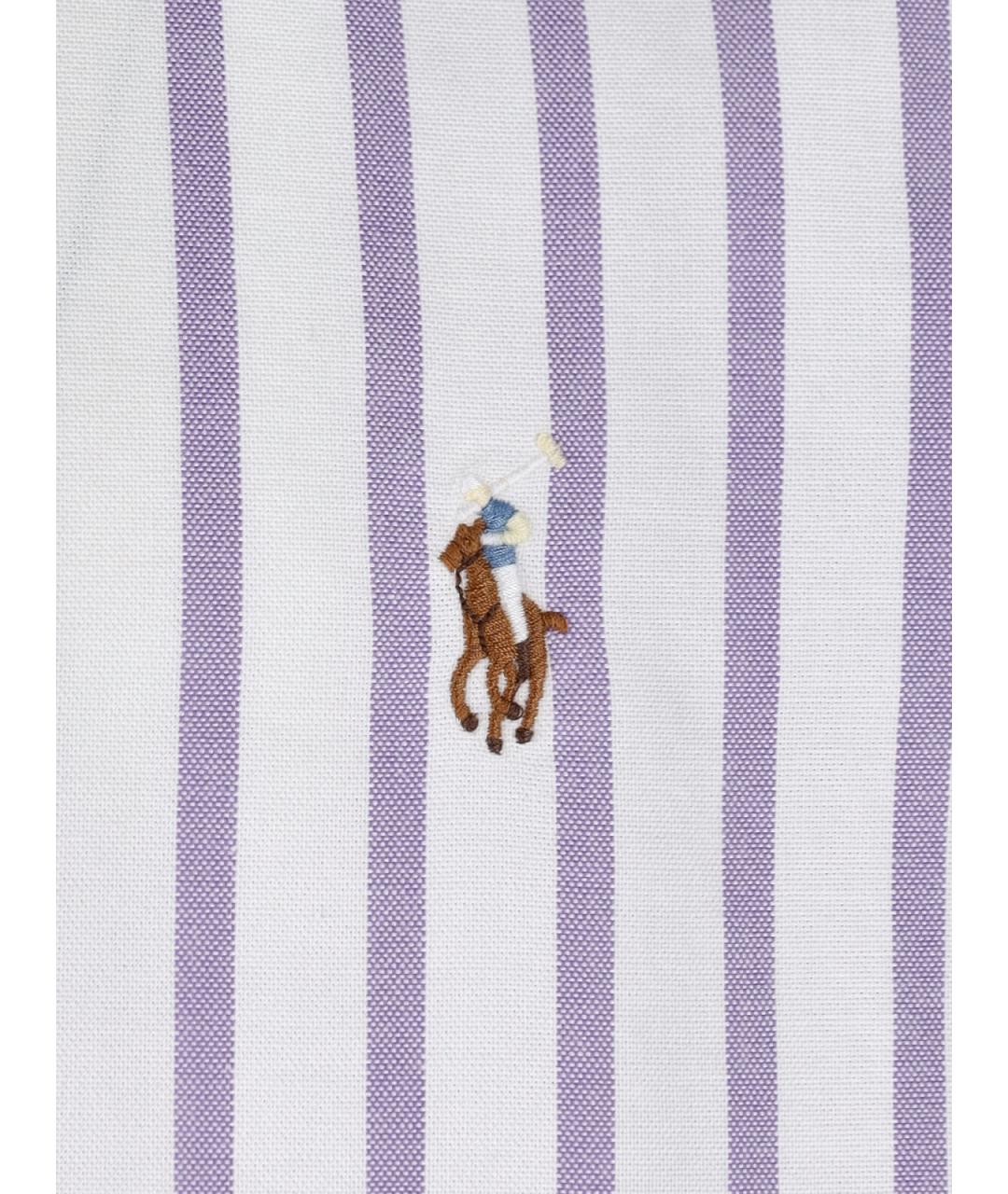 POLO RALPH LAUREN Фиолетовая хлопковая кэжуал рубашка, фото 3