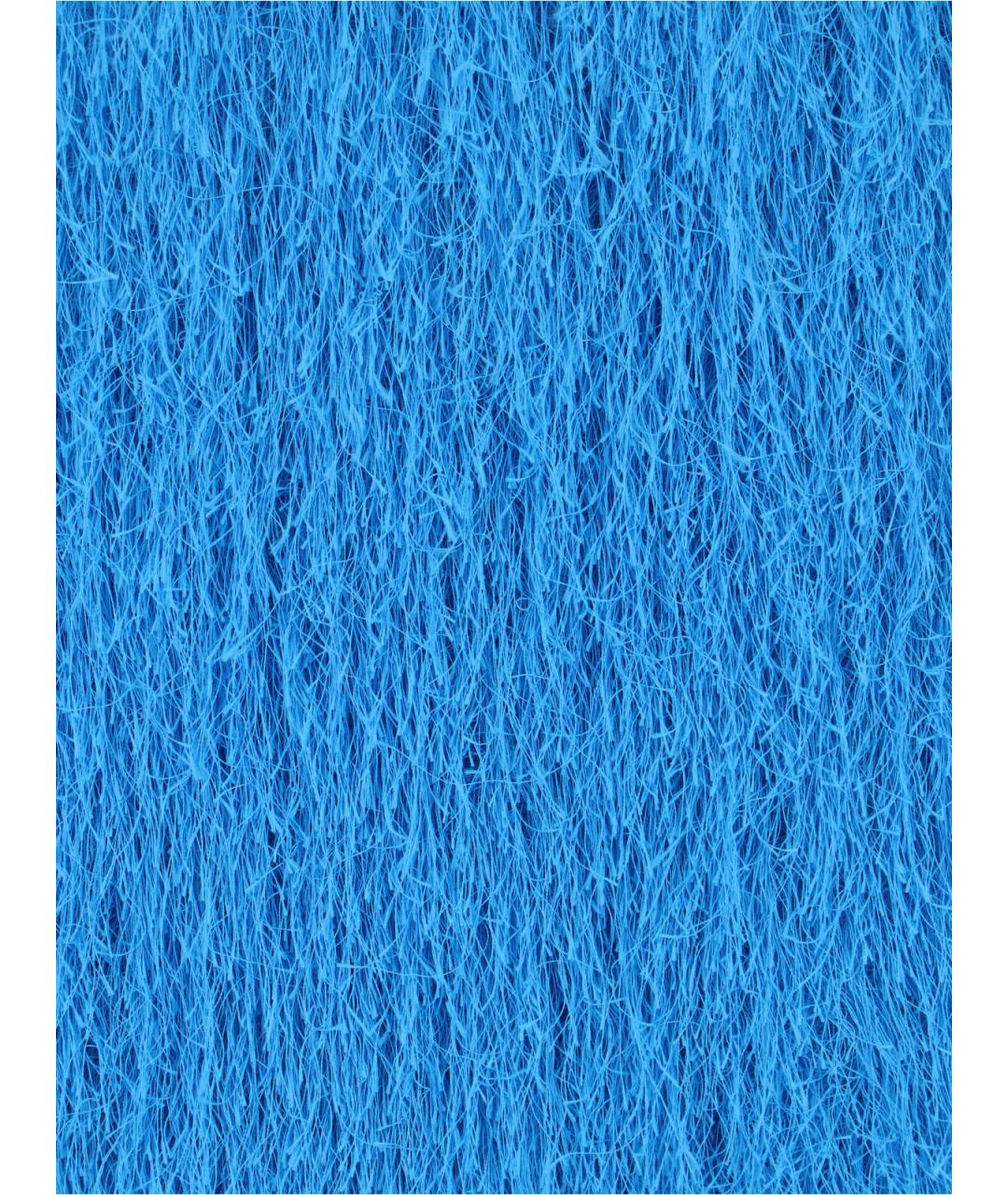 DRIES VAN NOTEN Синяя полиэстеровая юбка миди, фото 5