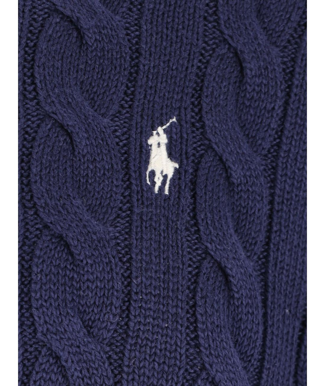 POLO RALPH LAUREN Синий хлопковый джемпер / свитер, фото 3