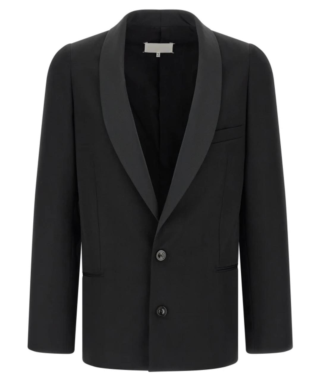 MAISON MARGIELA Черный шерстяной пиджак, фото 1