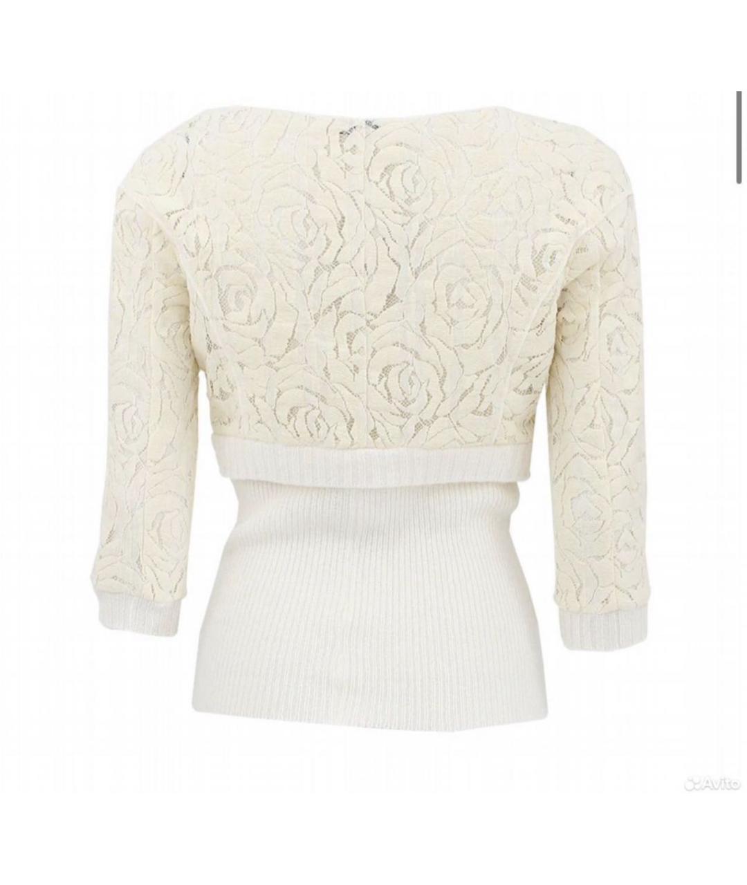 NINA RICCI Бежевый шерстяной джемпер / свитер, фото 2