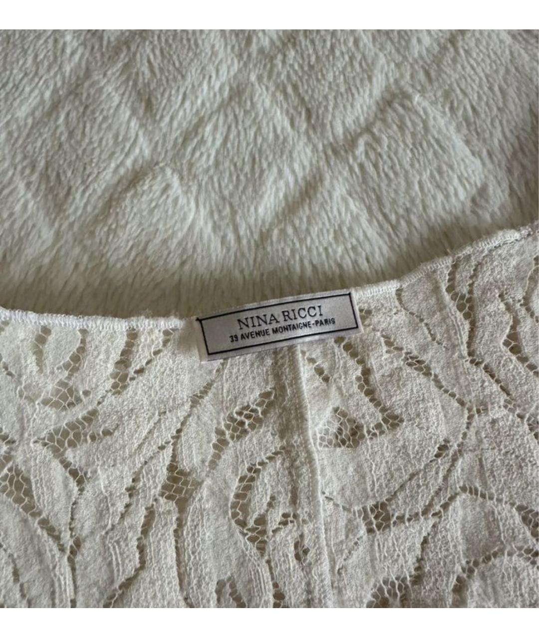 NINA RICCI Бежевый шерстяной джемпер / свитер, фото 4