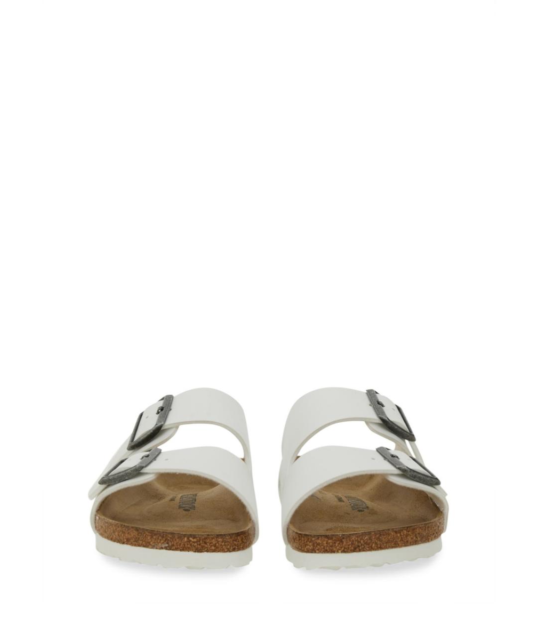 BIRKENSTOCK Белые кожаные сандалии, фото 3