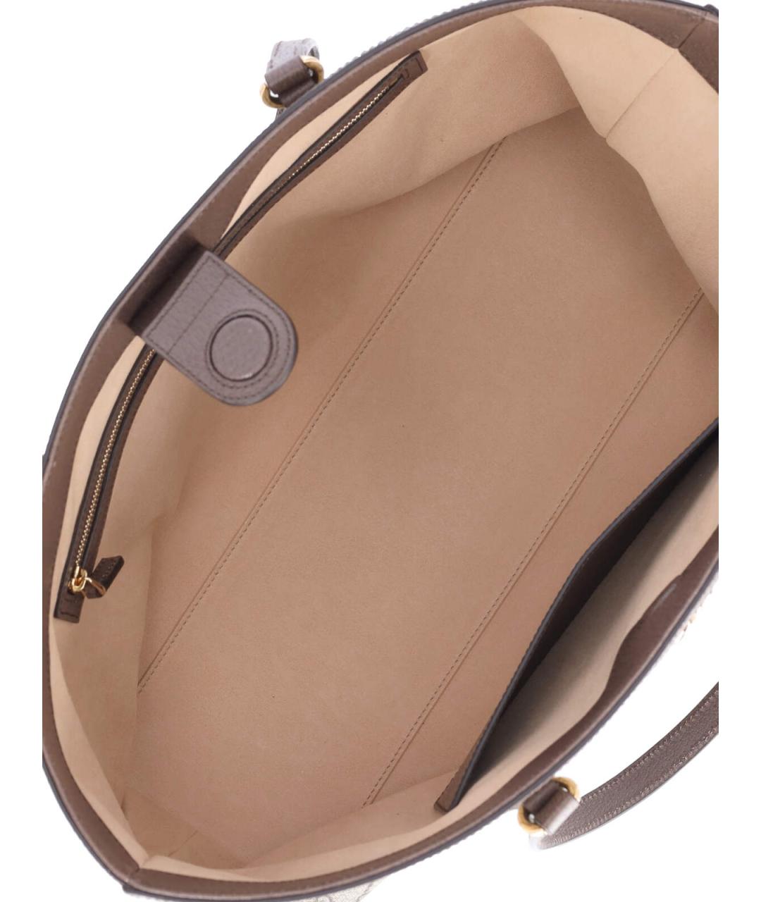 GUCCI Бежевая сумка тоут, фото 4