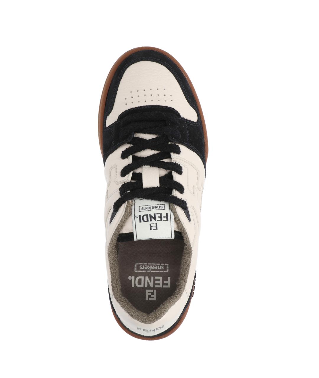 FENDI Мульти кожаные кеды, фото 5