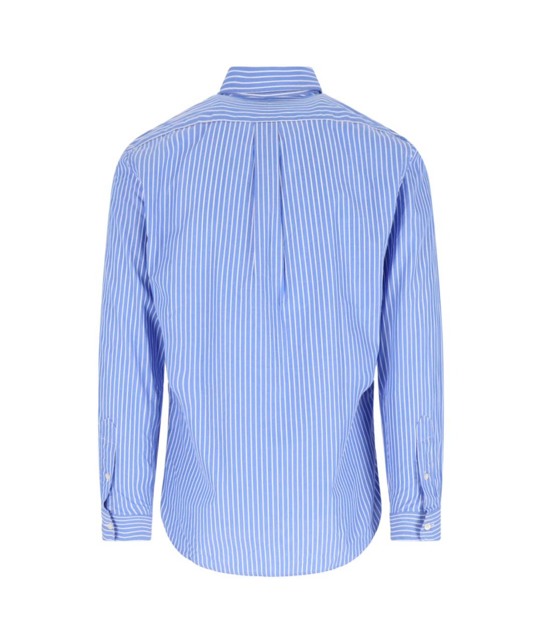 POLO RALPH LAUREN Синяя хлопковая кэжуал рубашка, фото 2