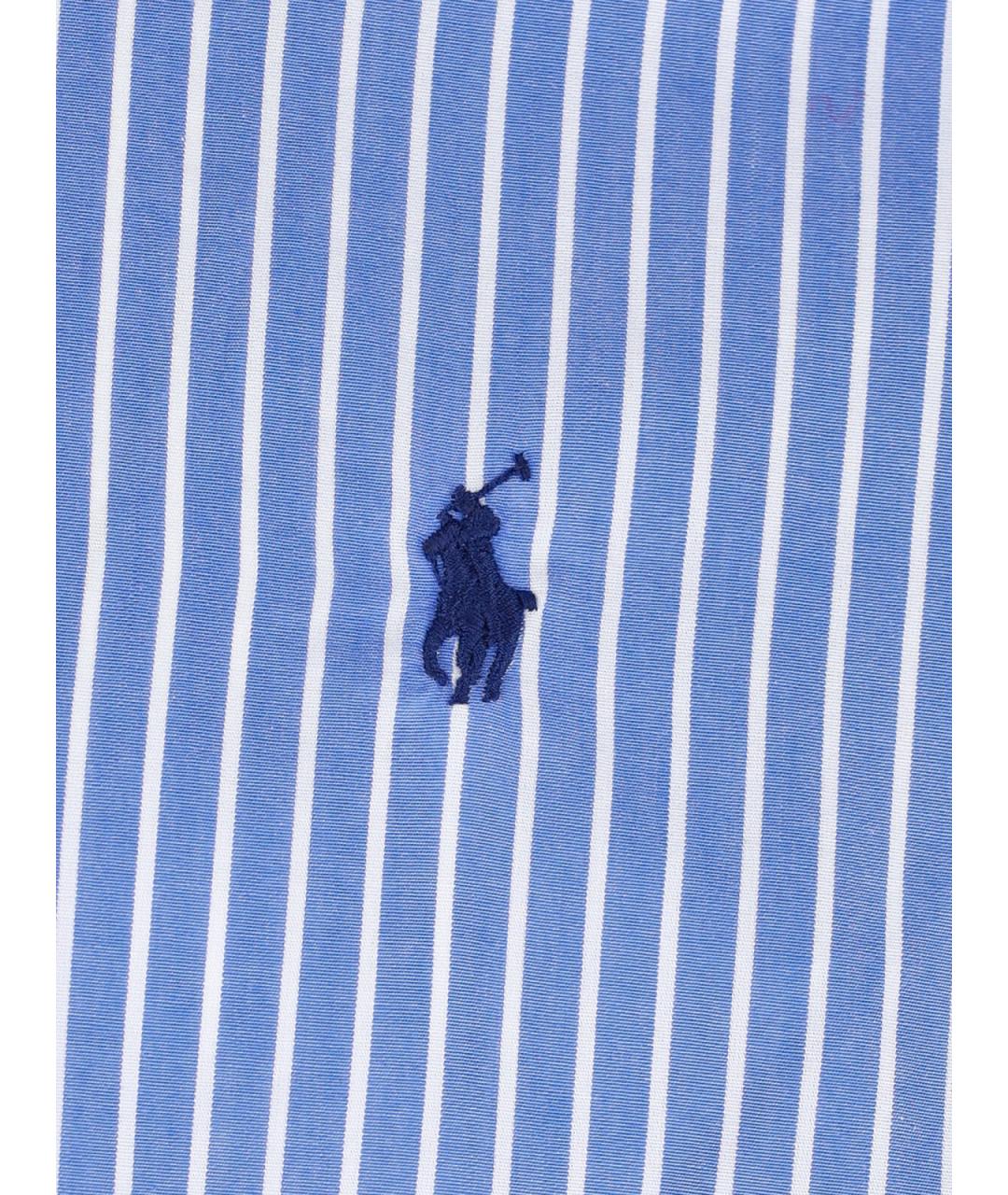 POLO RALPH LAUREN Синяя хлопковая кэжуал рубашка, фото 3