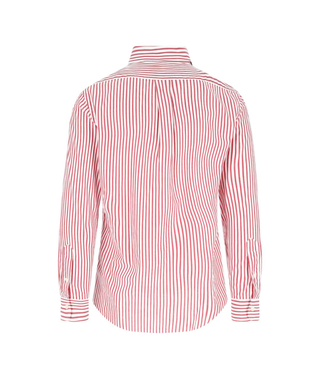 POLO RALPH LAUREN Красная хлопковая кэжуал рубашка, фото 2