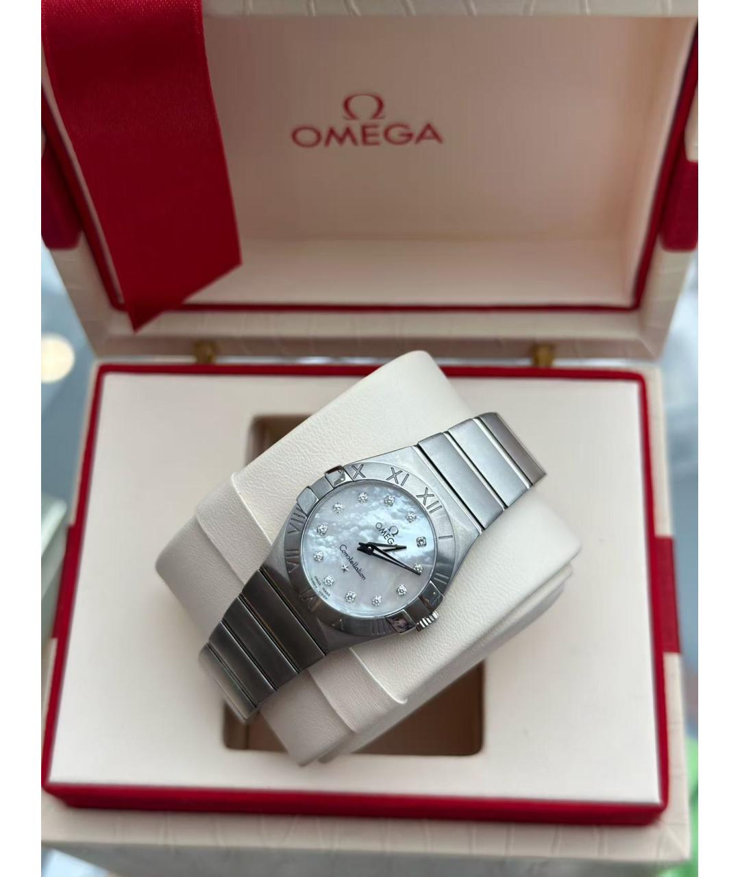 OMEGA Серебряные часы, фото 4