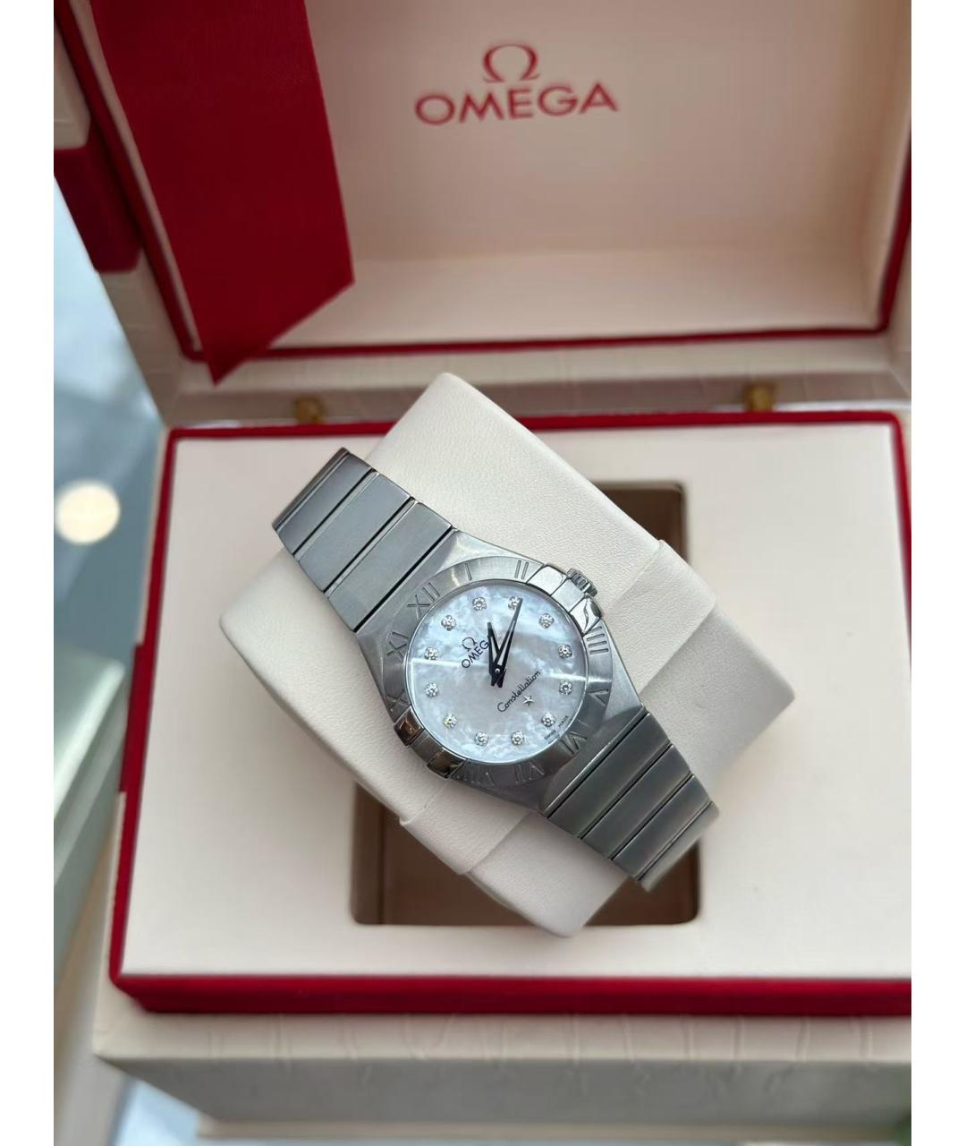 OMEGA Серебряные часы, фото 3