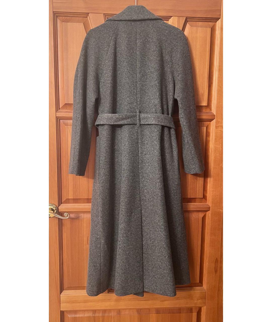 PINKO Серое шерстяное пальто, фото 2