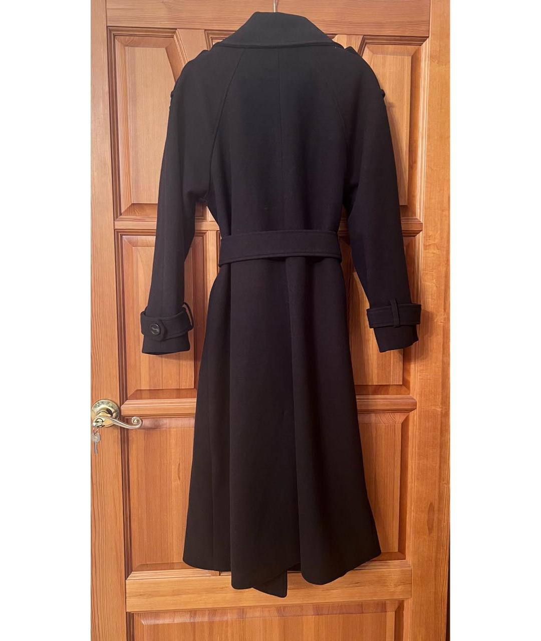 PINKO Черное шерстяное пальто, фото 2