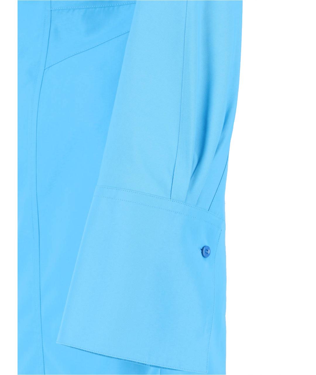 FENDI Голубое вискозное повседневное платье, фото 5