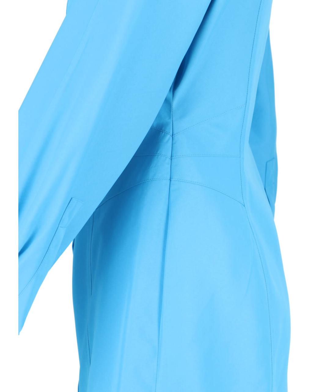 FENDI Голубое вискозное повседневное платье, фото 3
