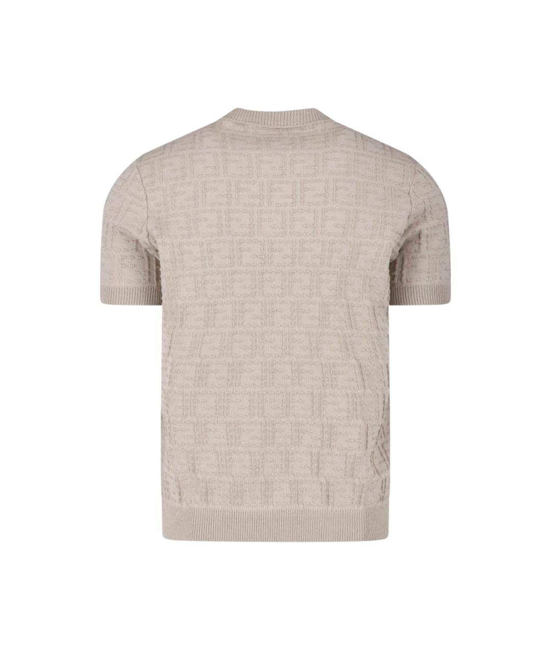 FENDI Серый хлопковый джемпер / свитер, фото 2