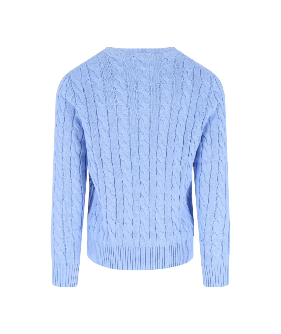 POLO RALPH LAUREN Синий хлопковый джемпер / свитер, фото 2