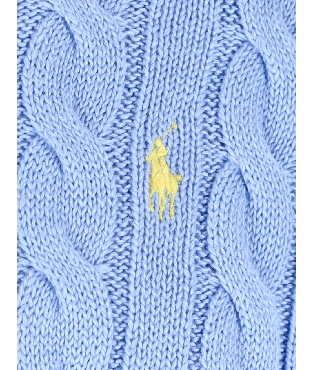 POLO RALPH LAUREN Синий хлопковый джемпер / свитер, фото 3