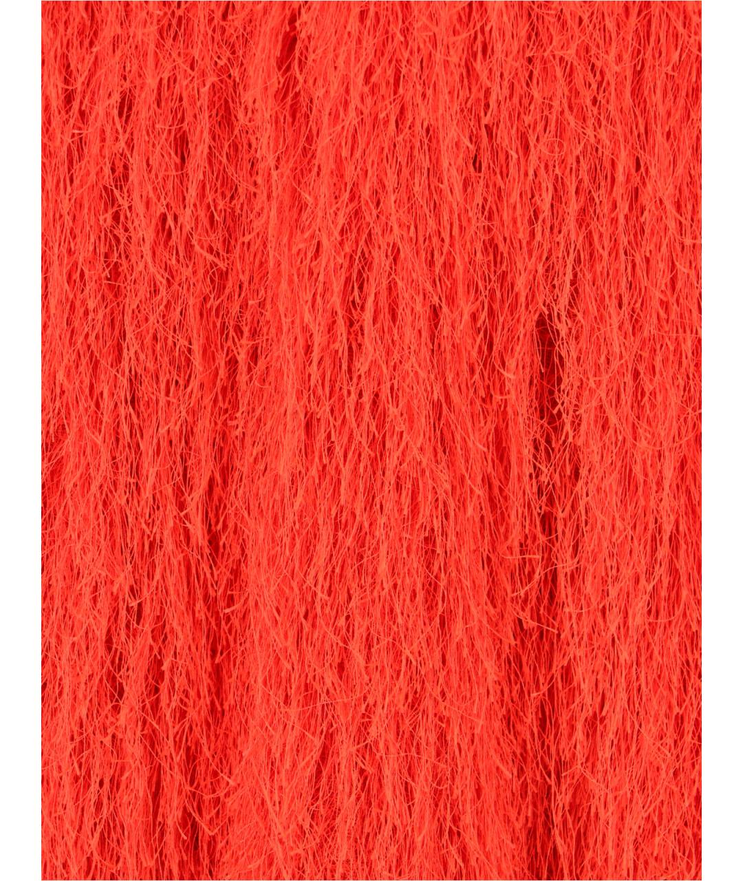 DRIES VAN NOTEN Красная полиэстеровая юбка миди, фото 5