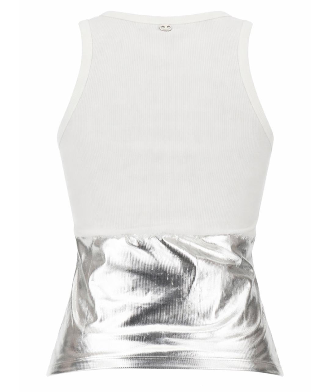 PACO RABANNE Белая хлопковая майка, фото 3