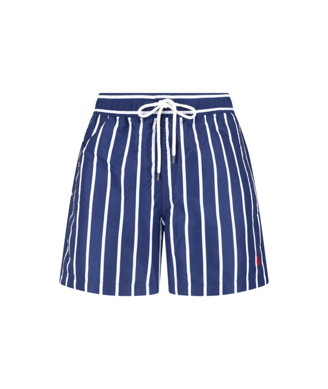 POLO RALPH LAUREN Синие полиэстеровые плавки, фото 1