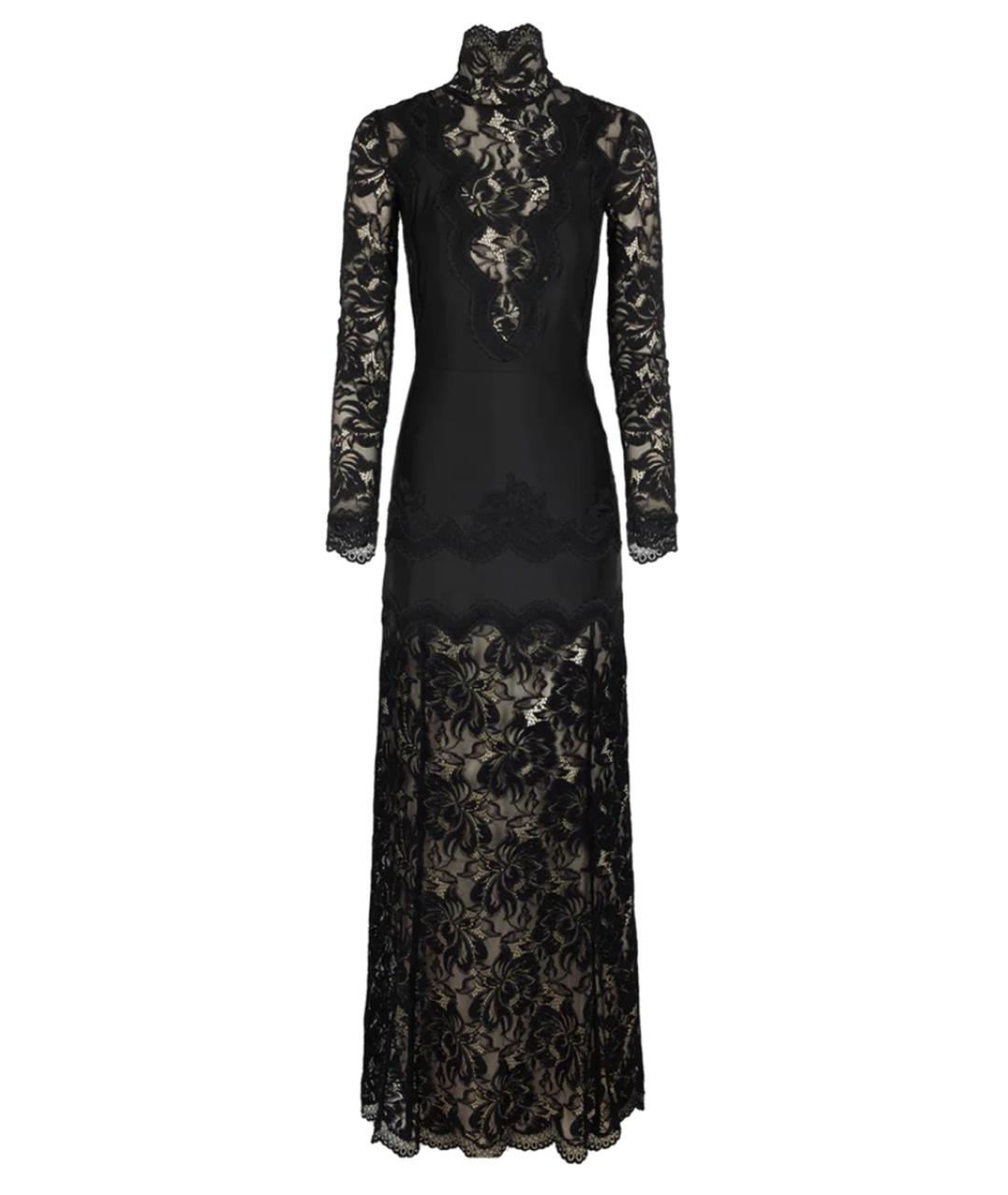 PACO RABANNE Черное полиамидовое коктейльное платье, фото 1