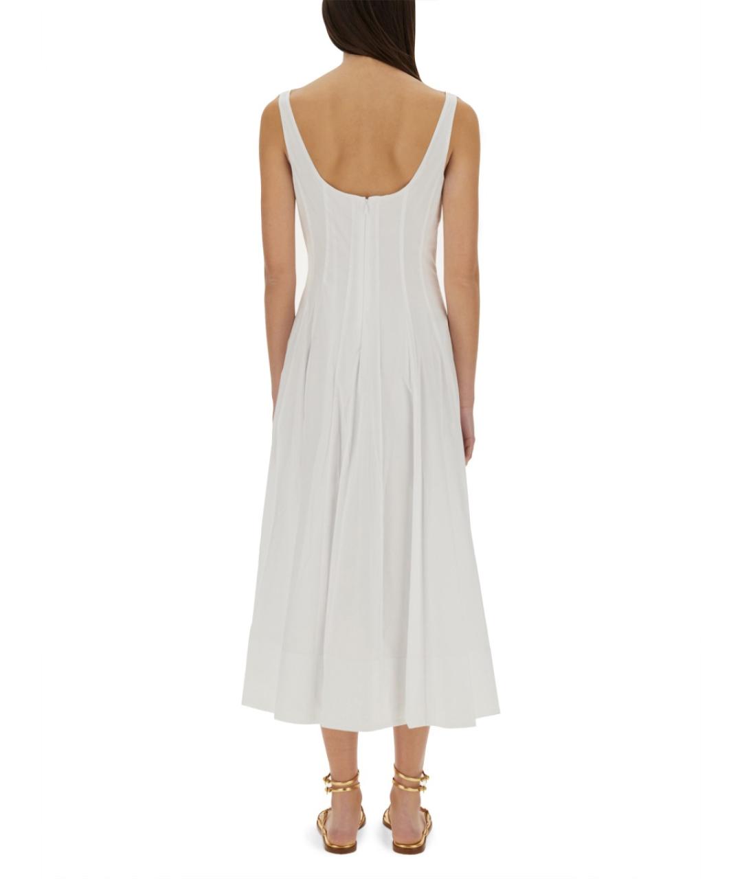 STAUD Белое повседневное платье, фото 3