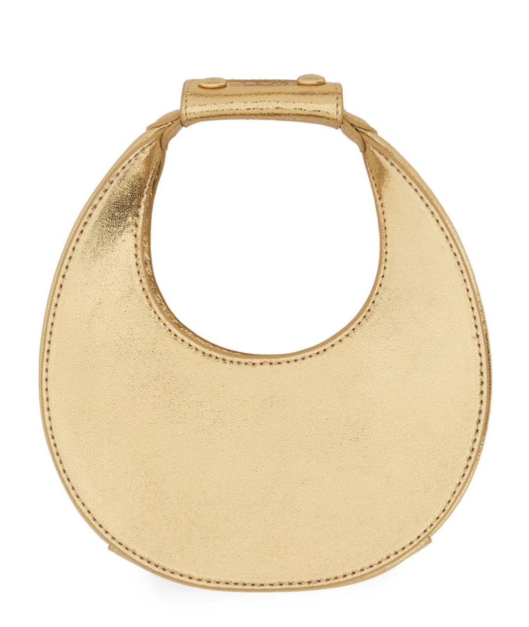 STAUD Золотая сумка с короткими ручками, фото 1