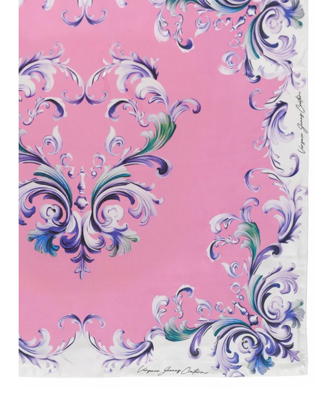 VERSACE JEANS COUTURE Мульти шелковый платок, фото 2