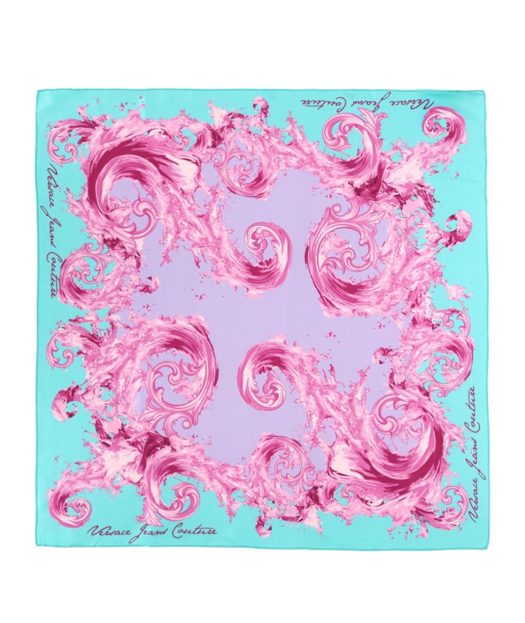 VERSACE JEANS COUTURE Мульти шелковый платок, фото 1