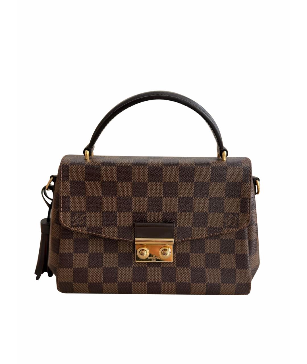 LOUIS VUITTON Коричневая кожаная сумка через плечо, фото 1