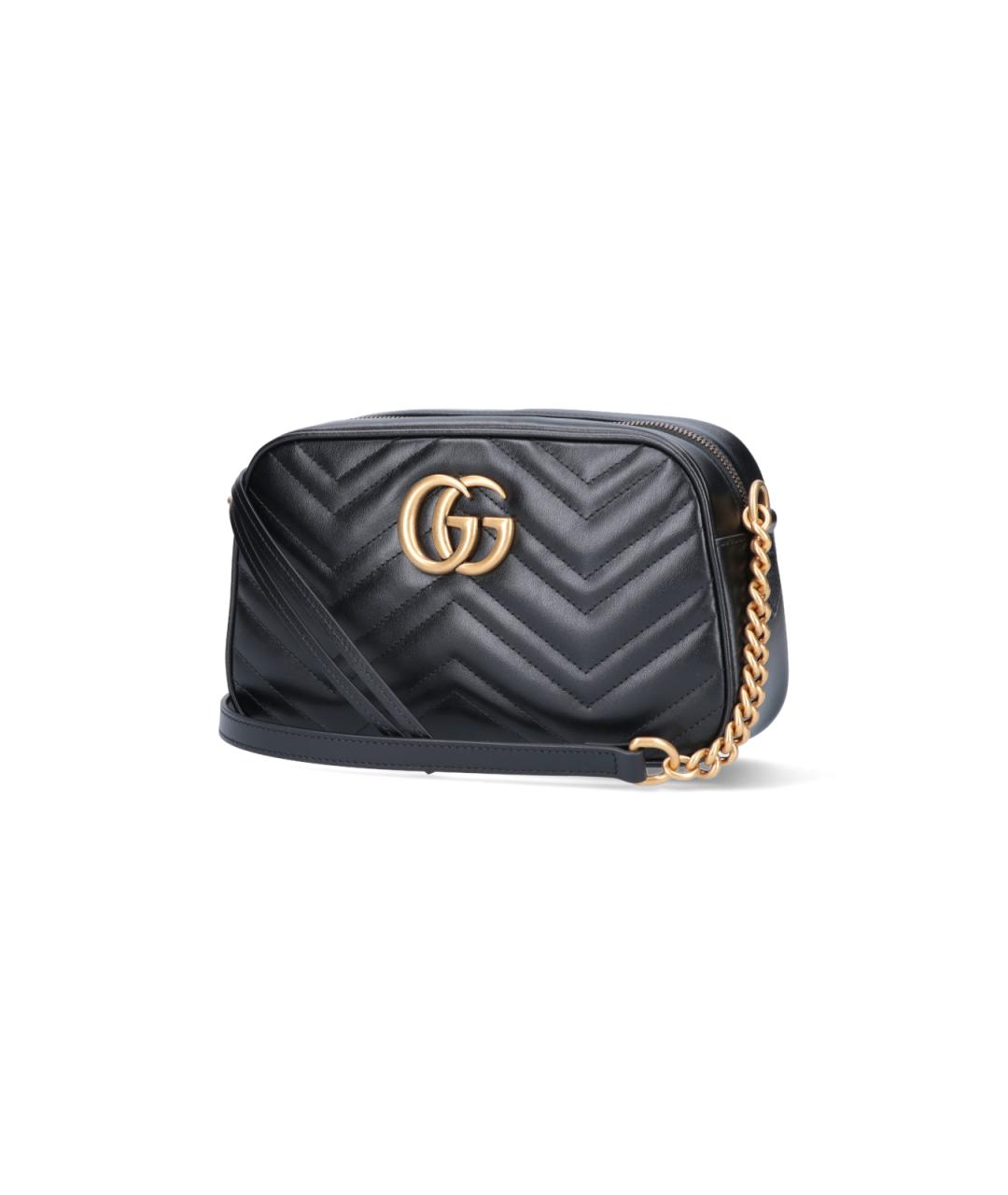 GUCCI Черная кожаная сумка через плечо, фото 2