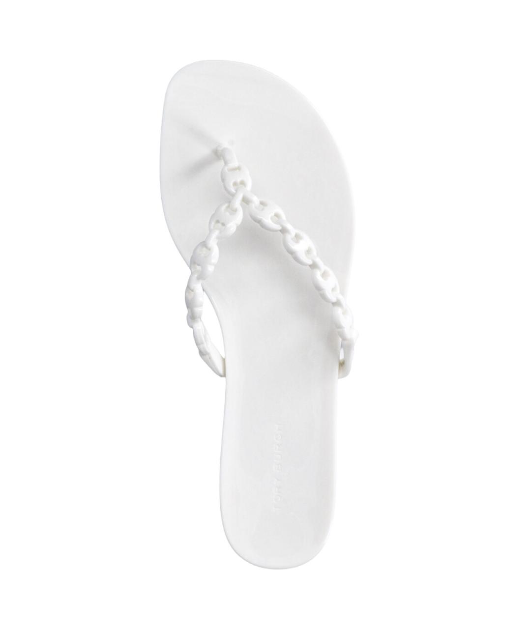 TORY BURCH Белые шлепанцы, фото 5