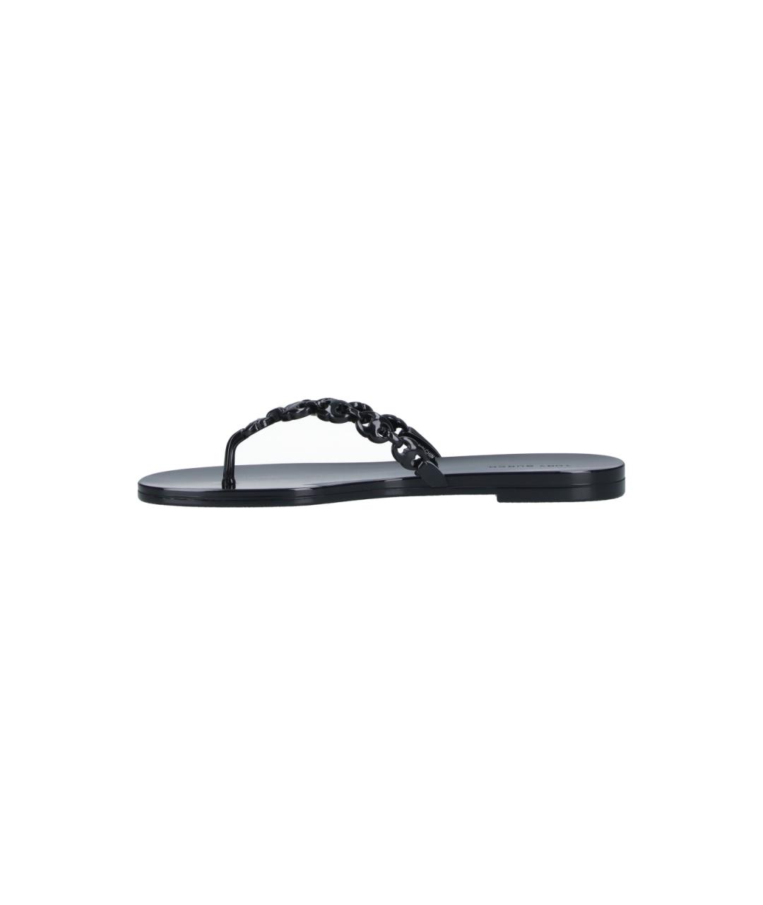 TORY BURCH Черные шлепанцы, фото 3